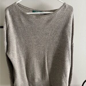 Ralph Lauren Women's Knit Crew Neck Sweater - Gray